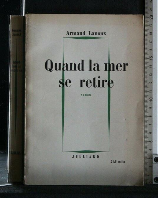 Quand La Mer Se Retire - Armand Lanoux - copertina