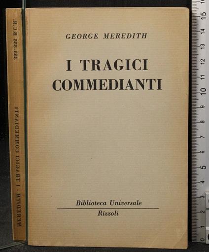 I tragici commedianti - George Meredith - copertina