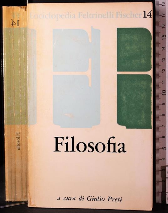 Filosofia - Giulio Preti - copertina