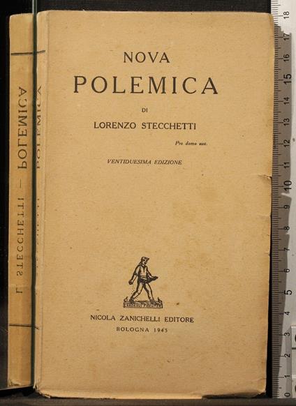 Nova polemica - Lorenzo Stecchetti - copertina