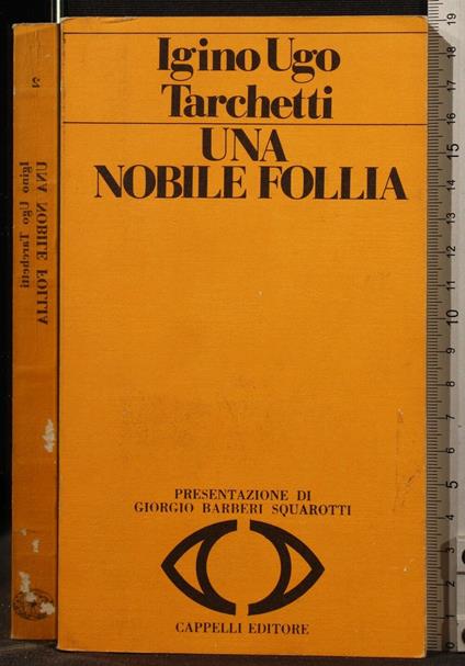 Una Nobile Follia - Igino Ugo Tarchetti - copertina