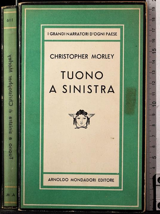 Tuono a sinistra - Christopher Morley - copertina