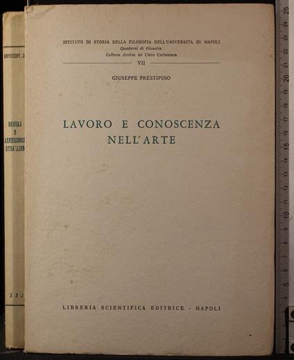 Lavoro e conoscenza nell'arte - Giuseppe Prestipino - copertina