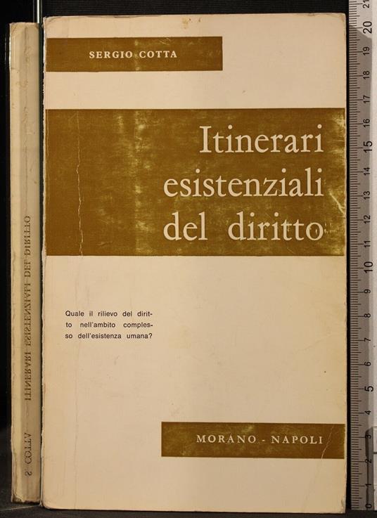 Itinerari Esistenziali Del - Sergio Cotta - copertina