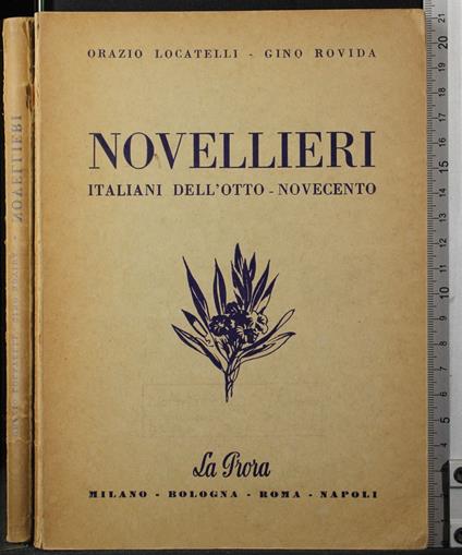 Novellieri. Italiani dell'otto-novecento - Locatelli - copertina