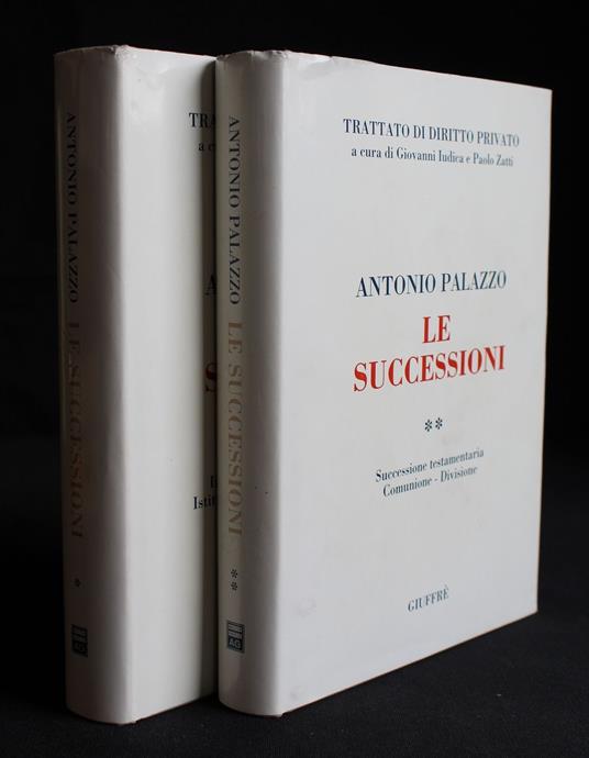 Le successioni. 2 vol - Antonio Palazzo - copertina