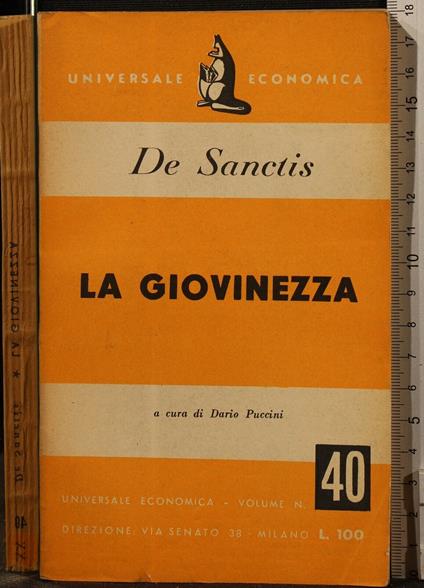 La Giovinezza - De Sanctis - copertina