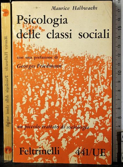 Psicologia delle classi socilai - Maurice Halbwachs - copertina