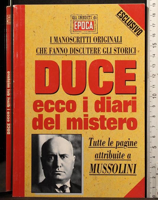 Duce. Ecco i diari del mistero - Mario Lombardo - copertina