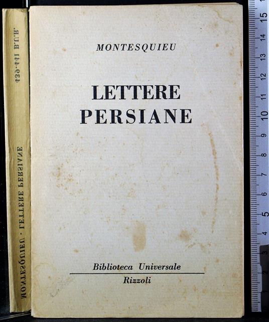 Lettere persiane - Charles L. de Montesquieu - Libro Usato - Rizzoli - | IBS