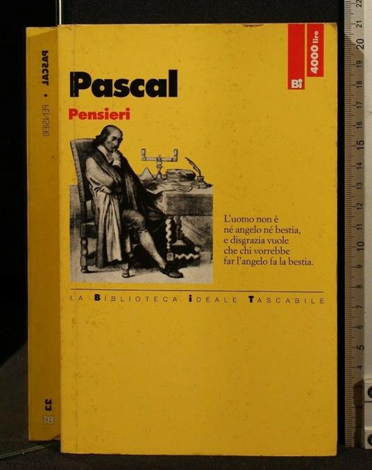 Pensieri - Blaise Pascal - copertina
