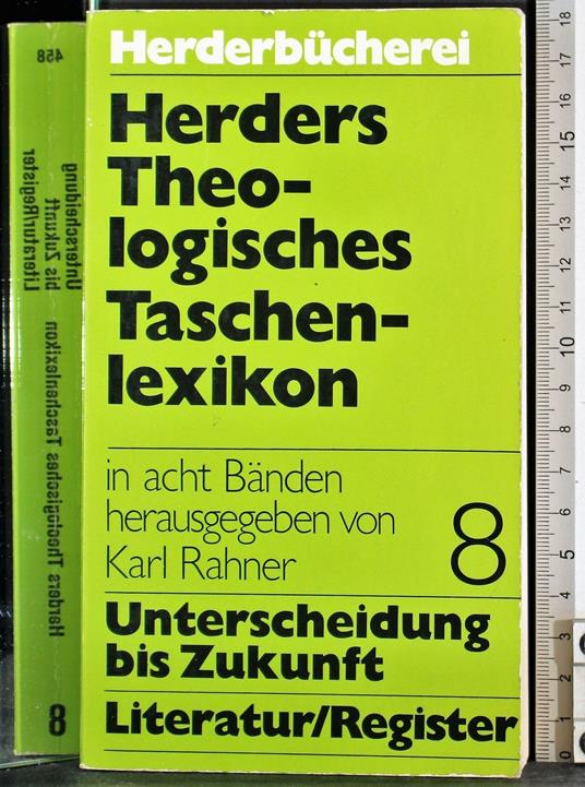 Harders Theologisches taschenlexikon Vol 8 - Karl Rahner - copertina