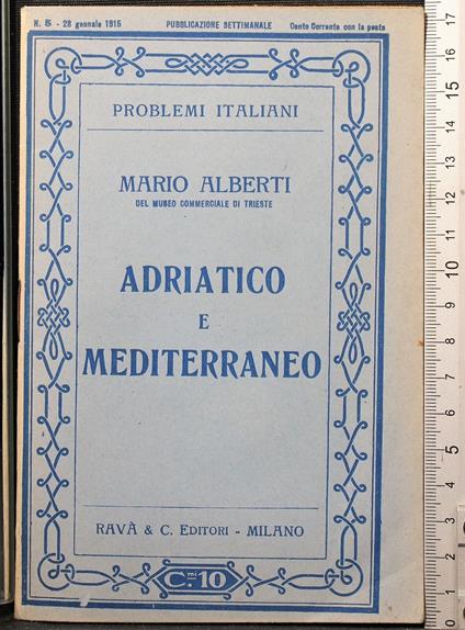 Adriatico e Mediterraneo - Mario Alberti - copertina