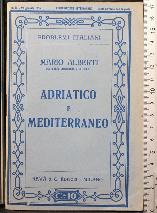 Adriatico e Mediterraneo - Mario Alberti - copertina