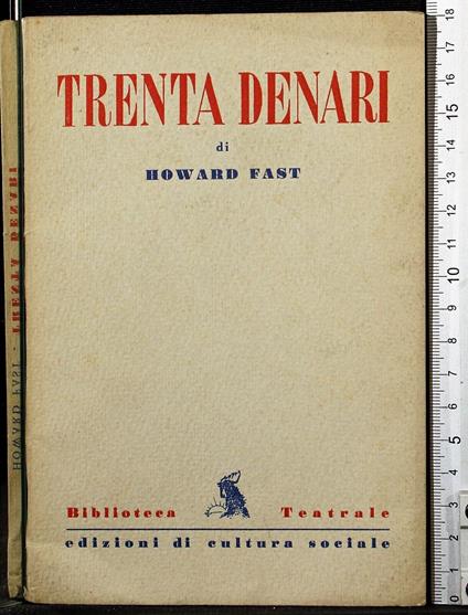 Trenta denari - Howard Fast - copertina