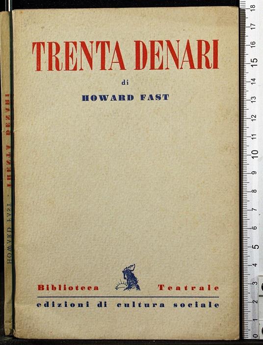 Trenta denari - Howard Fast - copertina