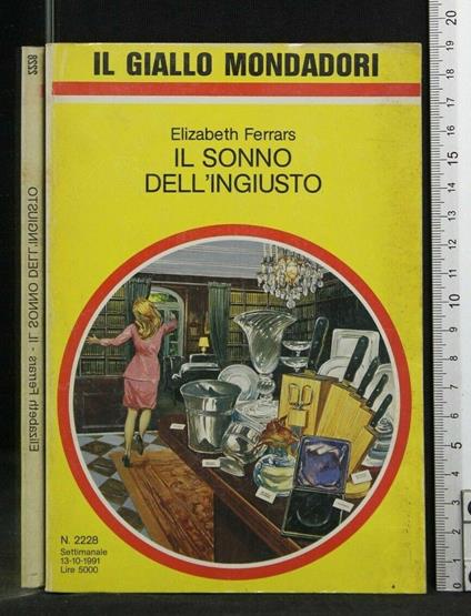 Giallo Mondadori Il Sonno Dell'Ingiusto - Elizabeth Ferrars - copertina