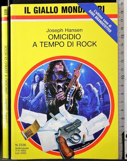 Omicidio a tempo di Rock - Joseph Hansen - copertina