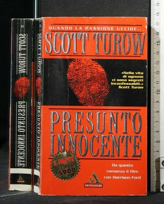 Presunto Innocente - Scott Turow - copertina