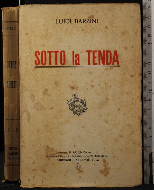 Sotto la tenda - Luigi Barzini - copertina