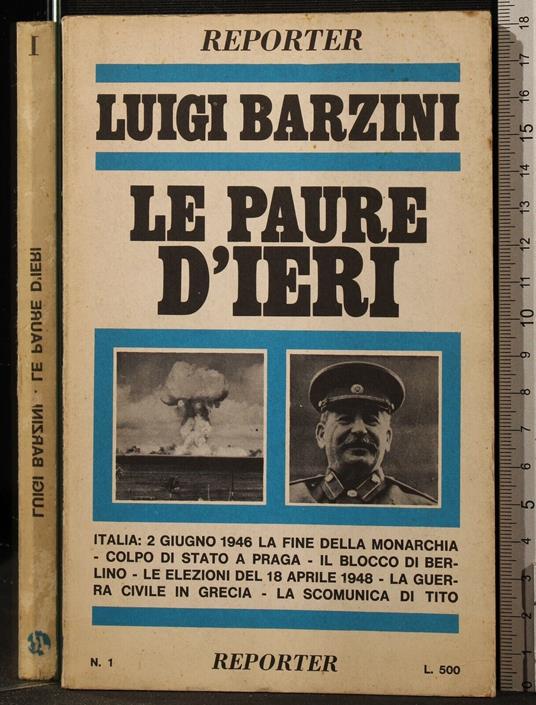 Le Paure - Luigi Barzini - copertina