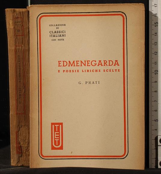 Edmenegarda e poesie liriche scelte - Prati - copertina