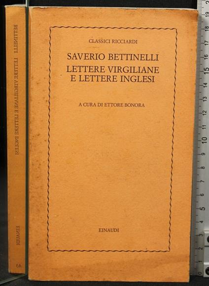 Lettere Virgiliane e Lettere - Saverio Bettinelli - copertina