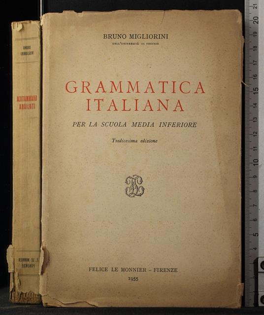 Grammatica italiana - Bruno Migliorini - copertina