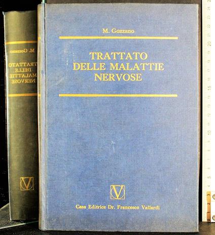 Trattato delle malattie nervose - Mario Gozzano - copertina