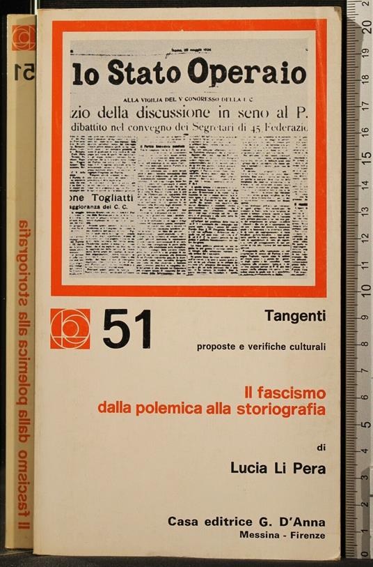 Il Fascismo Dalla Polemica Alla Storiografia - Lucia Li Pera - copertina