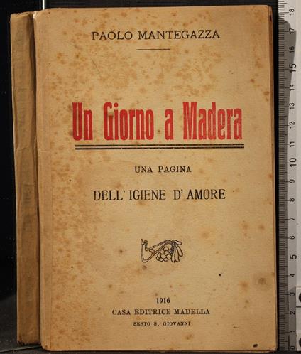 Un giorno a Madera - Paolo Mantegazza - copertina