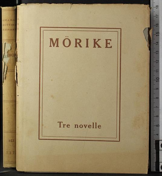 Tre novelle - Eduard Mörike - copertina