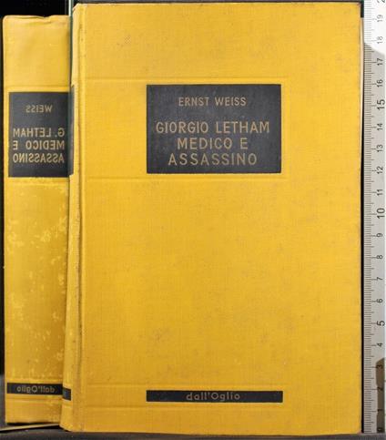 Giorgio Letham. Medico e assassino - Ernst Weiss - copertina