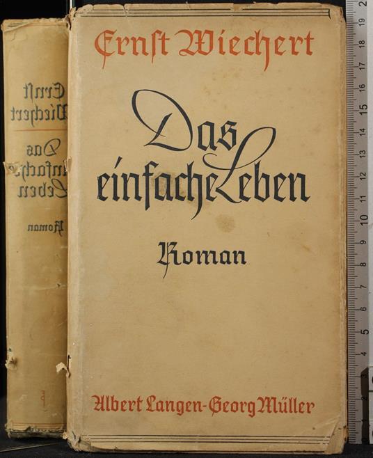 Das einfache Leben - Ernst Wiechert - copertina