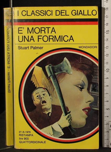 è morta una formica - Stuart Palmer - copertina