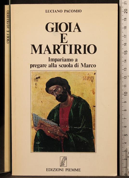 Gioia e martirio - Luciano Pacomio - copertina