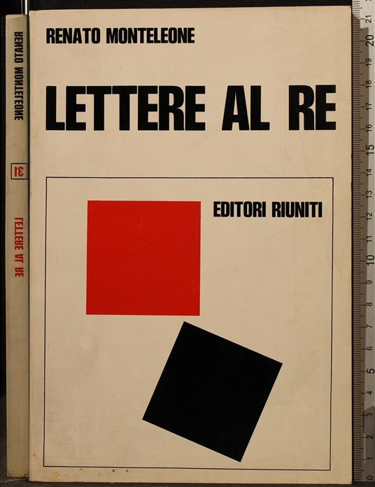 Lettere Al Re - Renato Monteleone - copertina