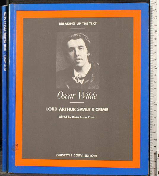 Oscar Wilde.Lord Arthur SavilèS Crime. Activity Book - Rizzo - copertina