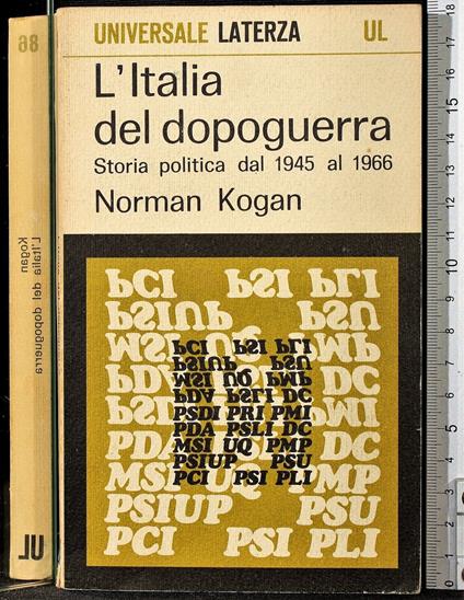 L' Italia del dopoguerra - Norman Kogan - copertina