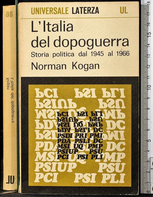 L' Italia del dopoguerra - Norman Kogan - copertina