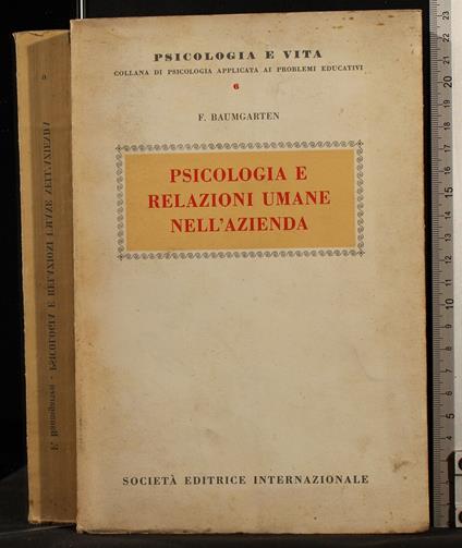 Psicologia e relazioni umane nell'azienda - Harald Baumgarten - copertina