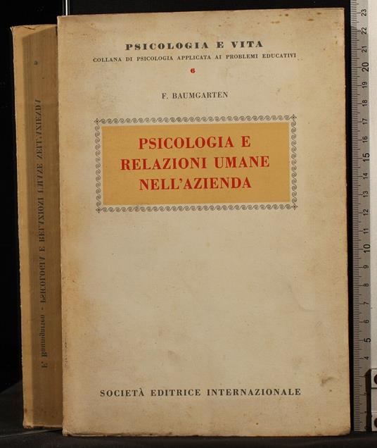 Psicologia e relazioni umane nell'azienda - Harald Baumgarten - copertina