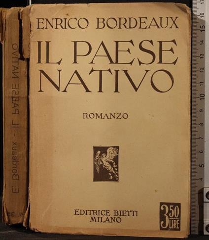 Il paese nativo - Henry Bordeaux - copertina