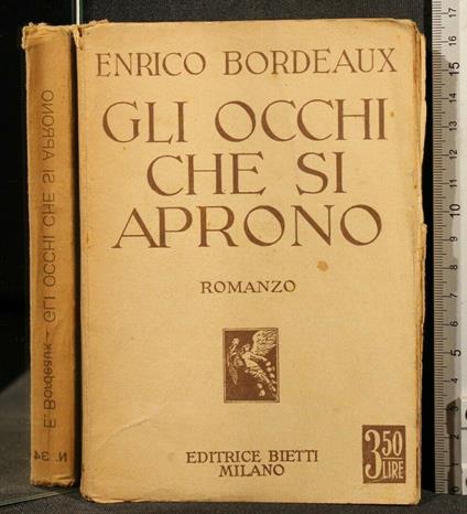 Gli Occhi Che Si Aprono - Henry Bordeaux - copertina