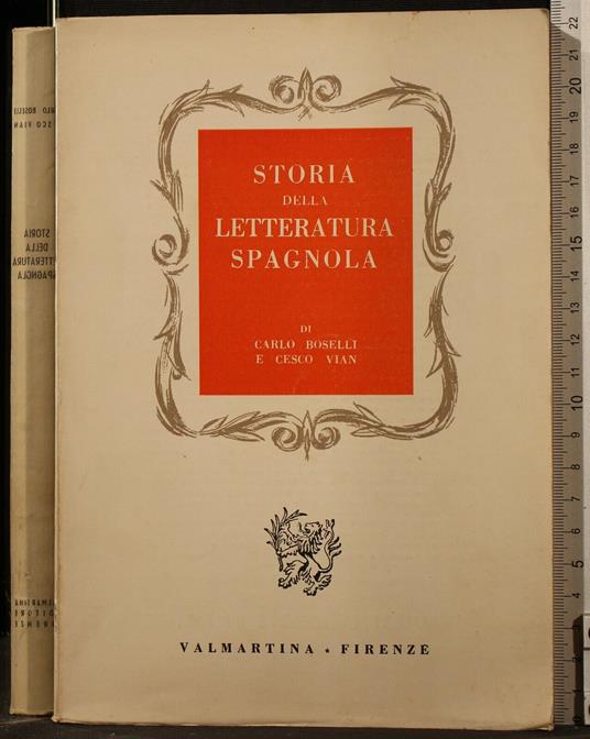 Storia Della Letteratura Spagnola - Paolo Boselli - copertina
