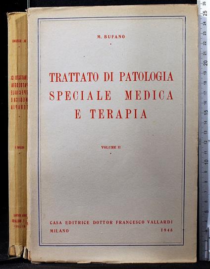 Trattato di patologia speciale medica e terapia. Vol II - Michele Bufano - copertina