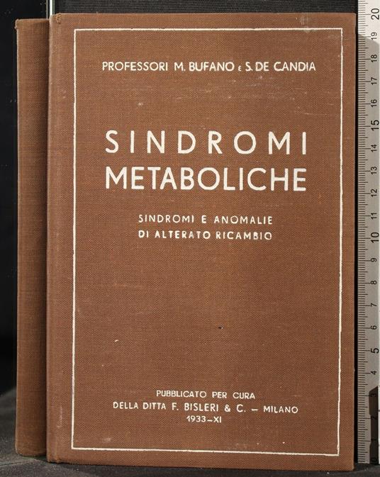Sindromi Metaboliche - Michele Bufano - copertina