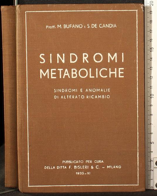 Sindromi metaboliche - Michele Bufano - copertina