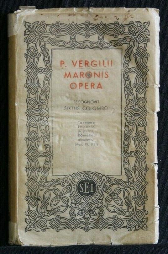 P. Vergilii Maronis Opera - Sisto Colombo - copertina