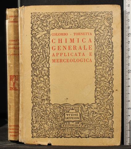 Chimica generale applicata e merceologica - Colombo-De Matteis - copertina